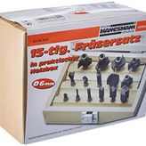 Mannesmann Freze Uç Seti, 15 Parça, Gri | 54515