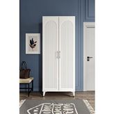 mapahomeliving Kale Metal Kulp Kla2190 Ayakkabılık Portmanto Vestiyer Beyaz Gümüş