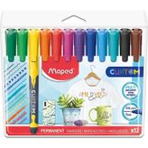 Maped 5789584 12 Renk Permanent Marker Kalem Seti