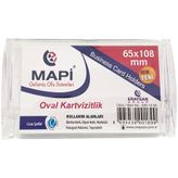 Mapı Dıkdortgen Kartvızıtlık Oval Seffaf 65X108