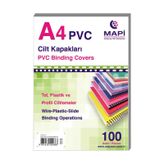 MAPİ PVC CİLT KAPAĞI A4 160mic GRİ 100LÜ