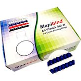 MAPİBİND 18MM PLASTİK SPİRAL LACİVERT 100 AD.
