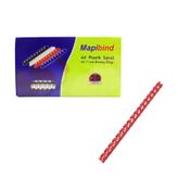 MAPİBİND PLASTİK SPİRAL 28mm KIRMIZI 50Lİ