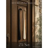 Mapple Home 2 Adet 60 Cm Ayakkabı Çekeceği Sert Plastik Asılabilir Çekecek Yumuşak Kerata Uzun