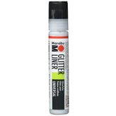 Marabu Glitter Liner 25 ml Silver Akrilik Boya