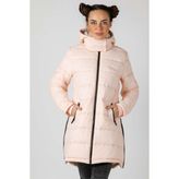 Maraton Regular Kadın Kapüşonlu Açık Şeftali Mont - XL