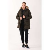 MARATON Regular Kadın Kapüşonlu Haki- Parka