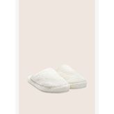 Marble Unisex Kalın Tabanlı Havlu Terlik Krem