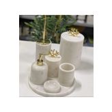 MarbleDesigners Mermer Banyo Seti 7li