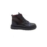 MARCOMEN SİYAH DERİ ERKEK SNEAKER BOT AYAKKABI