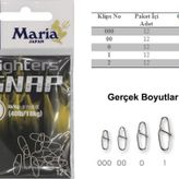 Maria Fighter 12 Adet Snap Maket Balık Klipsi