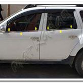 Markadan Dacia Duster 2010-2017 4 Parça Paslanmaz Çelik Cam Çıtası
