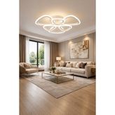 Markatech MS39005-3+3 Beyaz 6'lı 3 Renk LED Plafonyer Avize