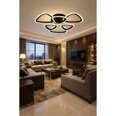 Markatech MS39005-3+3 Siyah 6'lı 3 Renk LED Plafonyer Avize