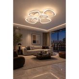 Markatech MS39005-6 Beyaz 6'lı 3 Renk LED Plafonyer Avize