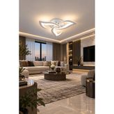 MARKATECH MS51005-3 Beyaz 3'lü 3 Renk LED Plafonyer Avize