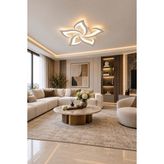 Markatech MS51005-5 Beyaz 5'li 3 Renk LED Plafonyer Avize