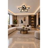 Markatech MS51005-5 Siyah 5'li 3 Renk LED Plafonyer Avize