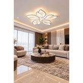 Markatech MS52005-5 Beyaz 5'li 3 Renk LED Plafonyer Avize