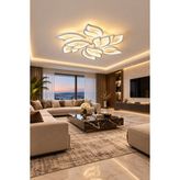 Markatech MS52005-9 Beyaz 9'lu 3 Renk LED Plafonyer Avize