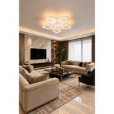 Markatech MS53005-5 Beyaz 5'li 3 Renk LED Plafonyer Avize