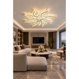 Markatech MS57005-6+6 Beyaz 12'li 3 Renk LED Plafonyer Avize