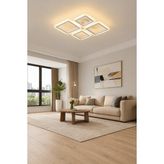 Markatech MS73005-2+2 Beyaz 4'lü 3 Renk LED Plafonyer Avize