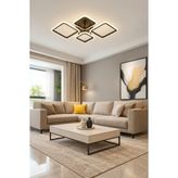 Markatech MS73005-2+2 Siyah 4'lü 3 Renk LED Plafonyer Avize