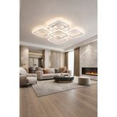 Markatech MS73005-4+1 Beyaz 5'li 3 Renk LED Plafonyer Avize