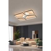 Markatech Pamira 3 Renk LED Plafonyer Avize - Siyah