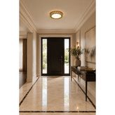 Markatech Truva Dantelta Gold 3 Renk LED Plafonyer Avize, Çap 26 cm