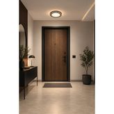 Markatech Truva Dantelta Siyah 3 Renk LED Plafonyer Avize, Çap 26 cm