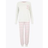 Marks & Spencer Çizgili Bayan Pijama Takımı