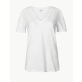 Marks & Spencer Pamuklu V Yaka T-Shirt