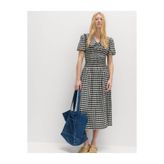 Marks & Spencer Pötikareli Gingham Midi Elbise