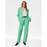 Marks & Spencer Relaxed Blazer Yeşil Kadın Ceket