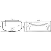 Mars 710409 Mavi Universal Microstra PS2 Plakalık Lamba