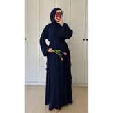 Marselline Lacivert Masal Elbise