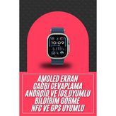 Marsilyan 49MM Akıllı Saat Amoled Ekranlı Kadın Erkek Kol Saati Plastik Kordon - 1 - Renkli