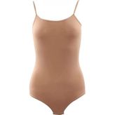 Marsilyan Pamuklu Çıtçıtlı Ip Askılı Badi - Siyah - 2XL