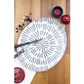 M'art Home Blue Fokai Oval Servis Tabağı
