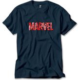 Marvel Heroes In Post 3 Lacivert Tişört Liyada - XL