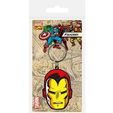 Marvel Iron Man Face kauçuk anahtarlık