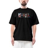 Marvel Spiderman In Post Oversize Siyah Tişört - XL