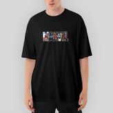 Marvel Spiderman İn Post Oversize Siyah Tişört