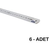 Mas 2350 Çelik Cetvel 50CM - 6 Adet