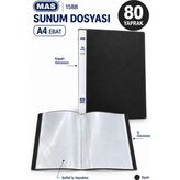 Mas A4 Siyah Sunum Dosyası 80 Yaprak