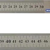 Mas Çelik Cetvel 30 Cm + 50 Cm - 2'li Set