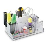 Mas Desk Organizer Şeffaf Kalemlik