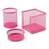 Mas MAS505 Pembe Perfore Masaüstü Organizer Set